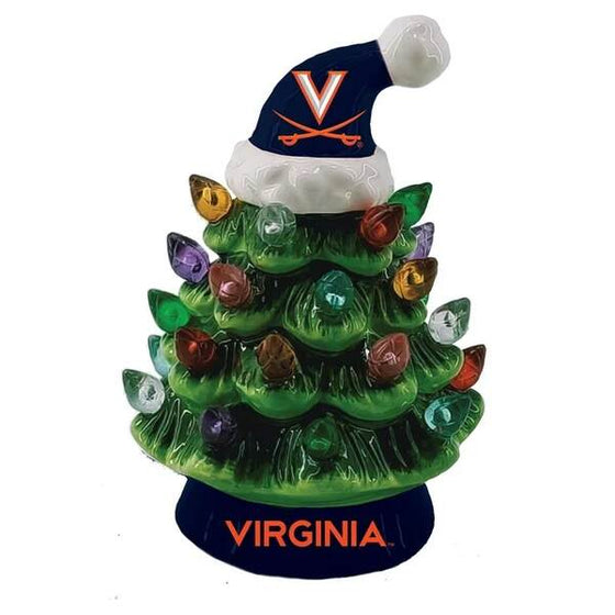 8" LED Ceramic Christmas Tree, University of Virginia