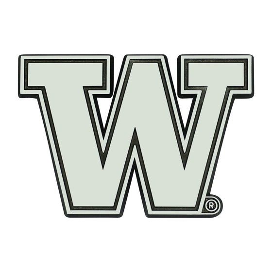 Washington Huskies Auto Emblem Premium Metal Chrome Special Order