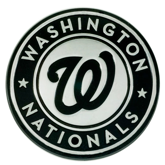 Washington Nationals Auto Emblem Premium Metal Chrome Special Order