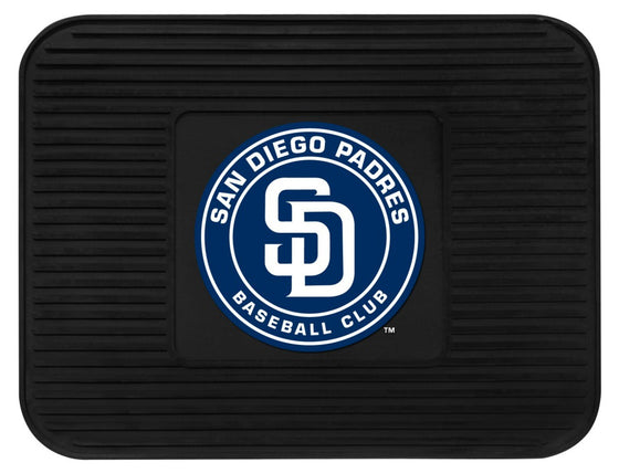 San Diego Padres Car Mat Heavy Duty Vinyl Rear Seat - Special Order