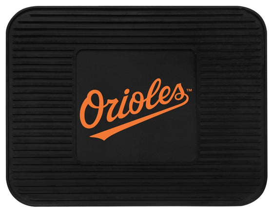 Baltimore Orioles Car Mat Heavy Duty Vinyl Rear Seat - Special Order