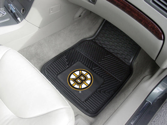 Boston Bruins Car Mats Heavy Duty 2 Piece Vinyl - Special Order