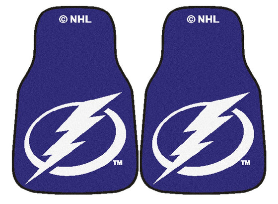 Tampa Bay Lightning Car Mats Printed Carpet 2 Piece Set - Special Order