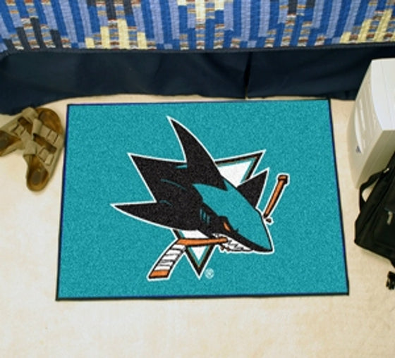 San Jose Sharks Rug - Starter Style - Special Order