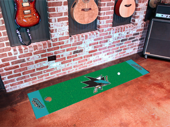 San Jose Sharks Putting Green Mat - Special Order