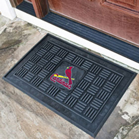 St. Louis Cardinals Door Mat 19x30 Medallion - Special Order