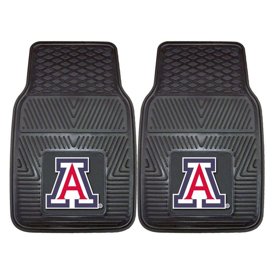 Arizona Wildcats Car Mats Heavy Duty 2 Piece Vinyl - Special Order