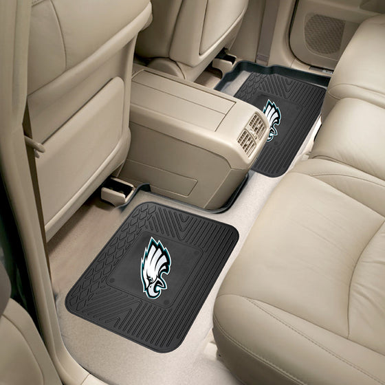 Philadelphia Eagles Car Mat Heavy Duty Vinyl Rear Seat 2 Pack