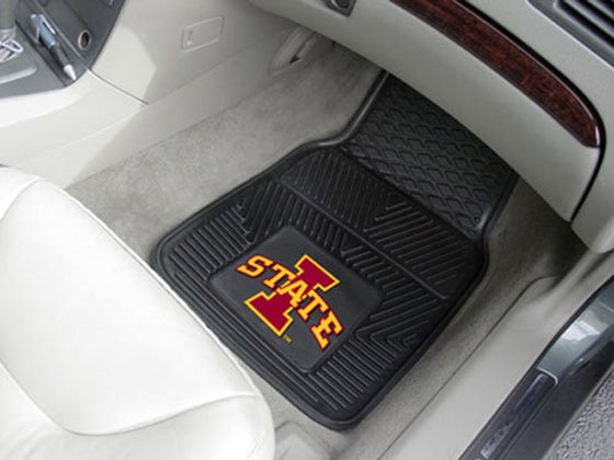 Iowa State Cyclones Heavy Duty 2-Piece Vinyl Car Mats (CDG)