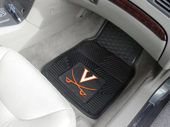 Virginia Cavaliers Car Mats Heavy Duty 2 Piece Vinyl (CDG)