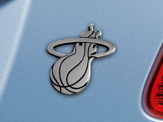 Miami Heat Auto Emblem Premium Metal Chrome