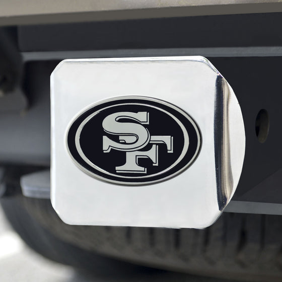 San Francisco 49ers Hitch Cover Chrome Emblem on Chrome - Special Order