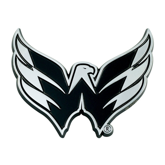 Washington Capitals Auto Emblem Premium Metal Chrome Special Order