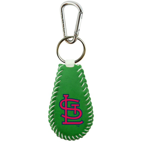 St. Louis Cardinals Keychain Baseball St. Patrick's Day CO