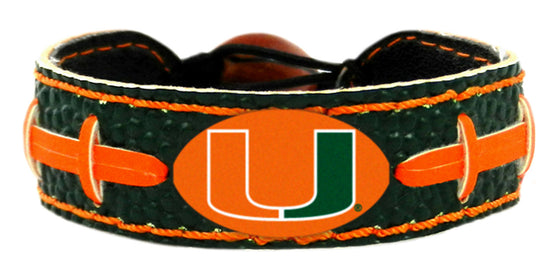 Miami Hurricanes Bracelet Team Color Football CO