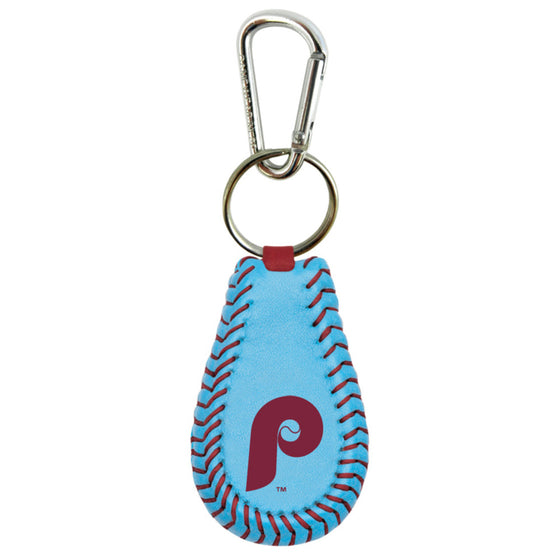 Philadelphia Phillies Keychain Team Color Baseball Retro P Logo CO