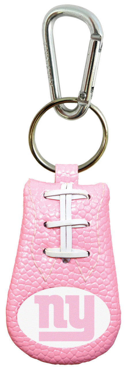 New York Giants Keychain Pink Football CO