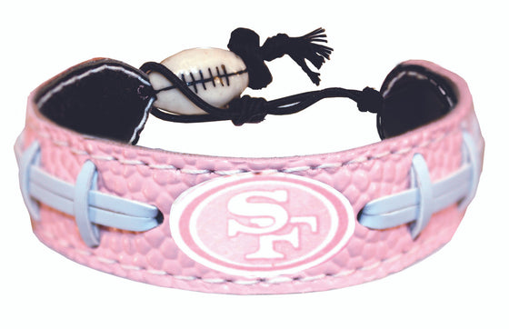 San Francisco 49ers Bracelet Pink Football CO