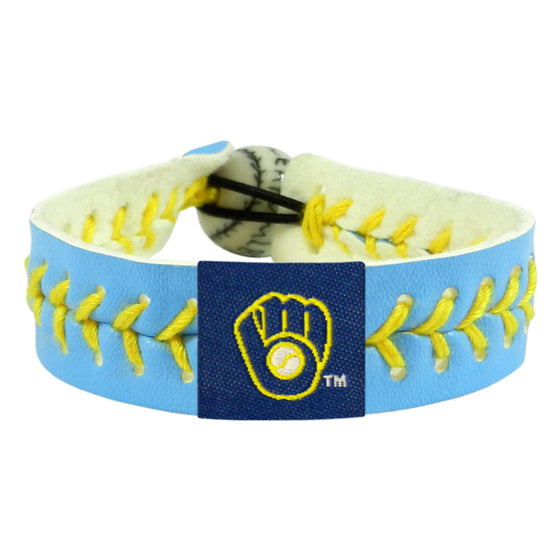 Milwaukee Brewers Bracelet Team Color Baseball Columbia Blue CO