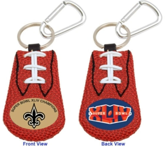 New Orleans Saints Keychain Classic Football Super Bowl 44 Champs CO