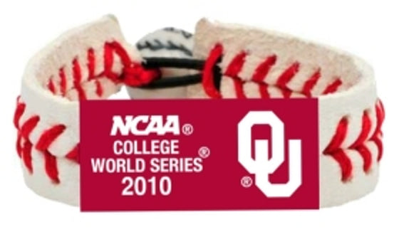 Oklahoma Sooners Bracelet Classic Baseball 2010 College World Series CO