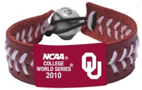 Oklahoma Sooners Bracelet Team Color Baseball 2010 College World Series CO