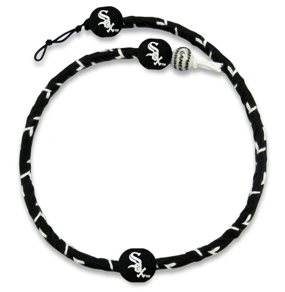 Chicago White Sox Team Color Frozen Rope Baseball Necklace (CDG)