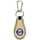 Minnesota Twins Keychain Classic Baseball Pinstripe Cream Leather Navy Thread CO