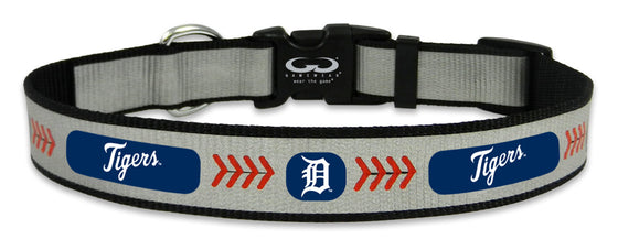 Detroit Tigers Pet Collar Reflective Baseball Size Medium CO