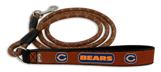 Chicago Bears Pet Leash Football Leather Chain Size Medium