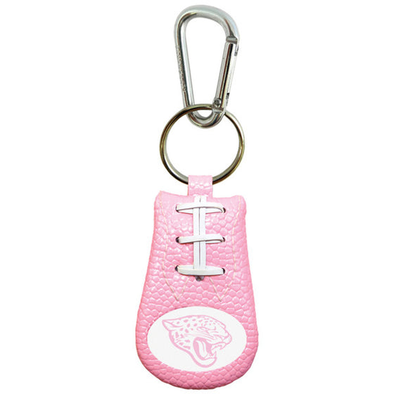 Jacksonville Jaguars Keychain Football Pink CO