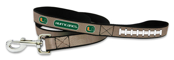 Miami Hurricanes Reflective Football Leash - S