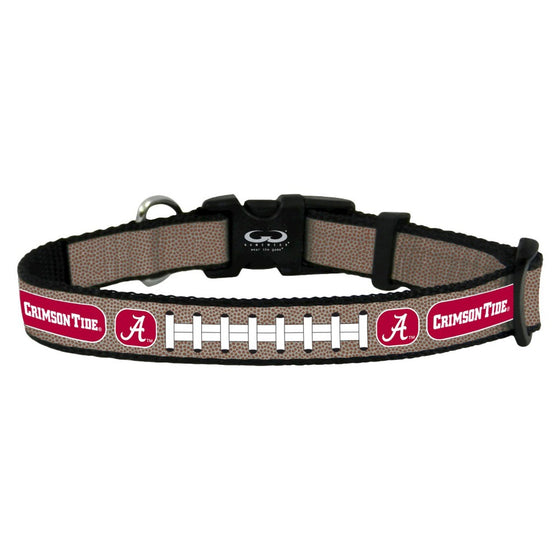 Alabama Crimson Tide Pet Collar Reflective Football Size Toy CO