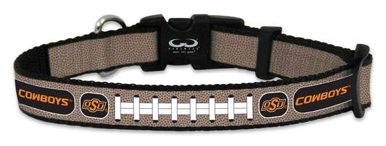 Oklahoma State Cowboys Pet Collar Reflective Football Size Small CO