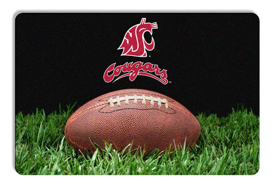 Washington State Cougars Classic  Football Pet Bowl Mat - L  CO