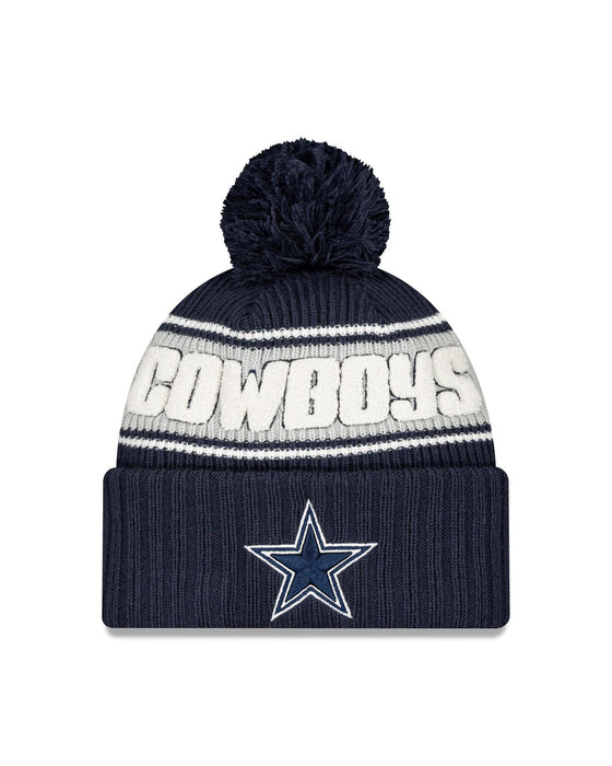 Cowboys Men's New Era 2024 Sideline Sport Knit Hat