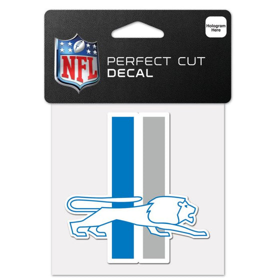 Detroit Lions / Classic Logo RETRO Perfect Cut Color Decal 4" x 4"