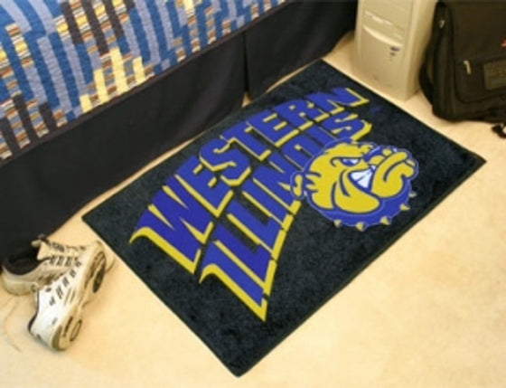 Western Illinois Leathernecks Rug - Starter Style - Special Order