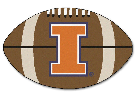 Illinois Fighting Illini Football Mat 22x35 - Special Order