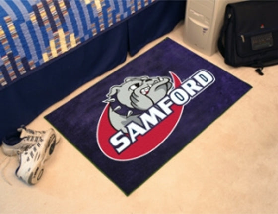 Samford Bulldogs Rug - Starter Style - Special Order