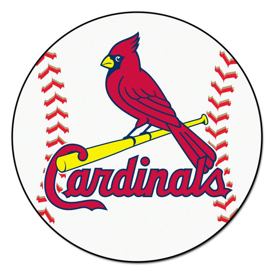 St. Louis Cardinals Baseball Mat 29 inch - Special Order