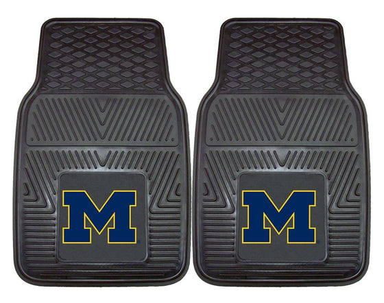 Michigan Wolverines Heavy Duty 2-Piece Vinyl Car Mats (CDG)