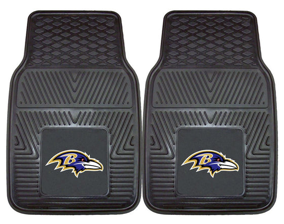 Baltimore Ravens Car Mats Heavy Duty 2 Piece Vinyl (CDG)