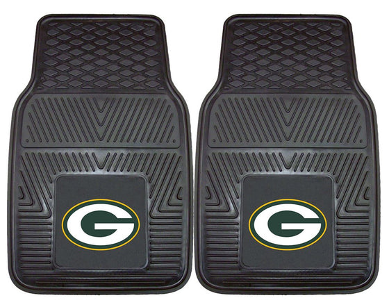 Green Bay Packers Car Mats Heavy Duty 2 Piece Vinyl (CDG)