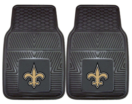 New Orleans Saints Car Mats Heavy Duty 2 Piece Vinyl (CDG)