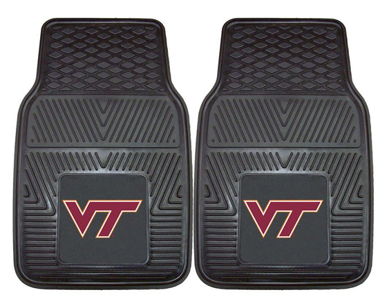 Virginia Tech Hokies Heavy Duty 2-Piece Vinyl Car Mats - Special Order