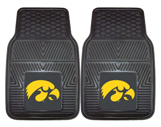 Iowa Hawkeyes Heavy Duty 2-Piece Vinyl Car Mats (CDG)