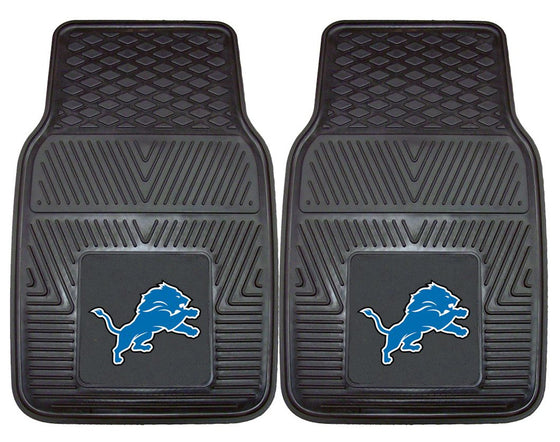 Detroit Lions Car Mats Heavy Duty 2 Piece Vinyl (CDG)