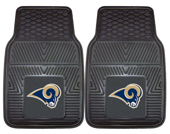 Los Angeles Rams Car Mats Heavy Duty 2 Piece Vinyl (CDG)