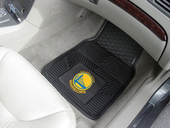 Golden State Warriors Heavy Duty 2-Piece Vinyl Car Mats (CDG)